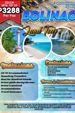 2D1N Bolinao, Philippines Land Tour