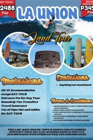 2D1N | DAY TOUR: La Union, Philippines Land Tour