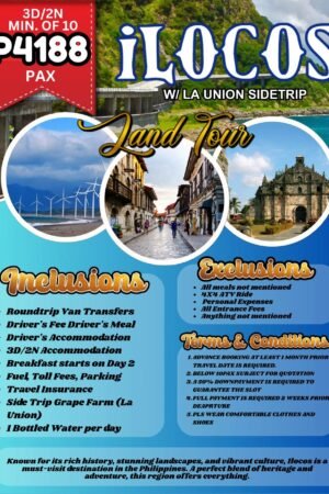 3D2N Ilocos w/ La Union Side Trip (Philippines) Land Tour